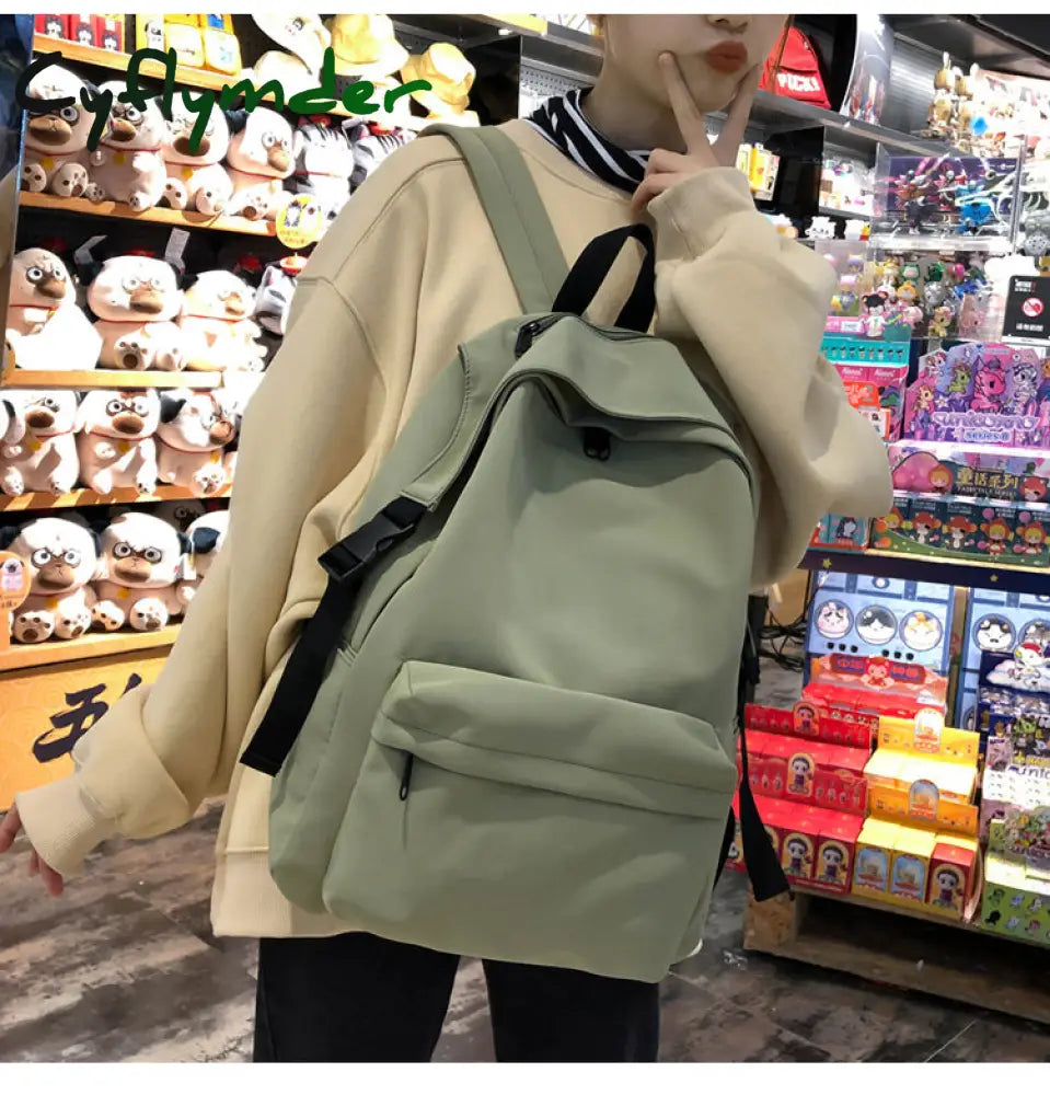 Cyflymder Fashion Waterproof Nylon Backpacks Women Shoulder Bag Female Big Small Travel Backpack