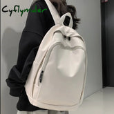 Cyflymder Fashion Women Backpack High Quality Female Soft Pu Leather Preppy School Bag For Teenage