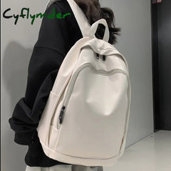 Cyflymder Fashion Women Backpack High Quality Female Soft Pu Leather Preppy School Bag For Teenage