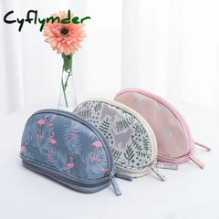 Cyflymder Fashion Women Cosmetic Makeup Case Bag Box Waterproof Portable Double Layer Storage