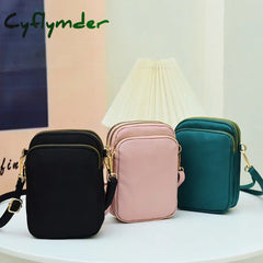 Cyflymder Fashion Women Crossbody Zipper Mobile Phone Shoulder Bag Lady Female Multifunction