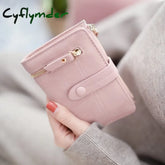Cyflymder Fashion Women Folding Short Wallets Zipper Mini Pu Leather Female Coin Purses Ladies