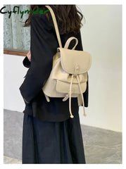 Cyflymder Fashion Women Pu Leather Backpack School Bags For Female Shoulder Mochila Feminina Ladies
