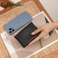 Cyflymder Fashion Women Small Wallet For Ladies Zipper Card Purse Key Storage Bag High Quality PU Short Wallet Female