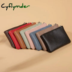Cyflymder Fashion Women Small Wallet For Ladies Zipper Card Purse Key Storage Bag High Quality PU Short Wallet Female
