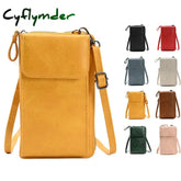 Women Wallet Single Shoulder Crossbody Cell Phone Bag Leather Satchel Female Multi Card Position Zipper Purse Keycase