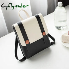 Cyflymder Fashion Women’s Backpack New Japanese Style Mini Waterproof Small Shoulder Bag Pu