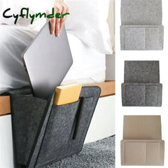 Cyflymder Felt Bedside Storage Bag Organizer Bed Desk Sofa Tv Remote Control Hanging Caddy Couch