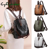 Cyflymder Female Backpack Mochila Feminina Multifunction Girls Leather School Brand Women Shoulder