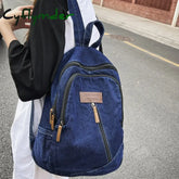 Cyflymder Female Canvas Travel Denim Book Bag Ladies Kawaii Backpack Women Leisure School Girls