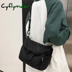 Cyflymder Female Canvas Vintage Backpack Fashion Women Laptop Bags Brown Trendy Lady Small Girl