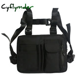Cyflymder Female Hip-Hop Tactical Street Fashion Features Gray Army Green Chest Bag Men’s