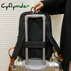 Cyflymder Female Pack Nylon Women Laptop Backpack Fashion Bagpack Shoulder Backbag Preppy Style