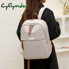 Cyflymder Female Pack Nylon Women Laptop Backpack Fashion Bagpack Shoulder Backbag Preppy Style