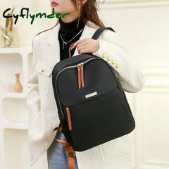 Cyflymder Female Pack Nylon Women Laptop Backpack Fashion Bagpack Shoulder Backbag Preppy Style