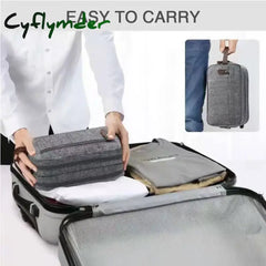 Cyflymder Foldable Hanging Men’s Travel Large Capacity Promotional Toiletries Storage Bag Oxford