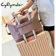 Cyflymder Foldable Large Capacity Women Gym Bags Shoulder Bag Training Travel Handle Handbag Yoga