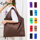 Cyflymder Foldable Shopping Bag Reusable Travel Grocery Eco-Friendly One Shoulder Handbag For