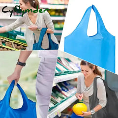 Cyflymder Foldable Shopping Bag Reusable Travel Grocery Eco-Friendly One Shoulder Handbag For