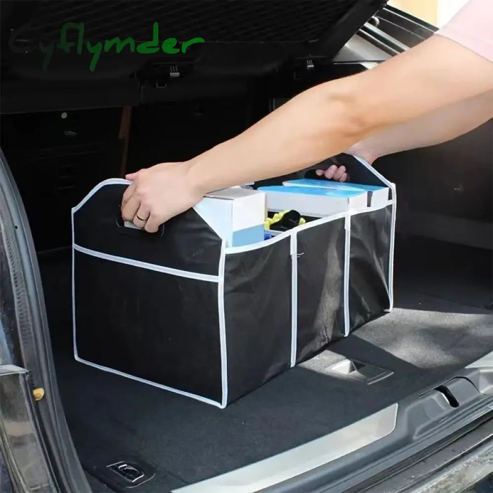 Cyflymder Folding Car Trunk Organizer Storage Bag Non-Woven Fabrics Stowing Tidying Multifunctional