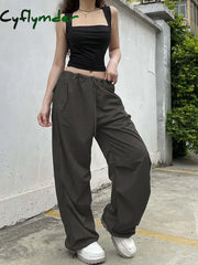Cyflymder Folds Tanks For Women Solid Elegant Slim Sexy Harajuku Minimalist High Street Y2K Clothes