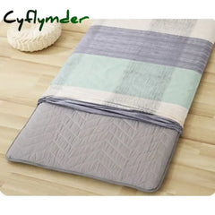 Cyflymder Fully Enclosed with Zipper Mattress Protector Cover Geometric Printed Baby Couple Single Double Bed Sheet