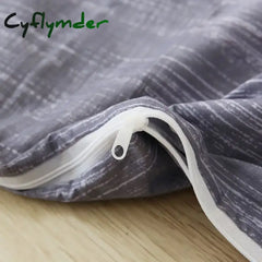 Cyflymder Fully Enclosed with Zipper Mattress Protector Cover Geometric Printed Baby Couple Single Double Bed Sheet