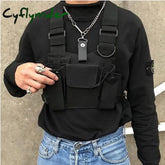 Cyflymder Functional Tactical Chest Bag For Woman Fashion Bullet Hip Hop Vest Streetwear Waist Pack