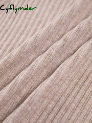 Cyflymder - Gabrielle Button Down Short Sweater Dress Dresses