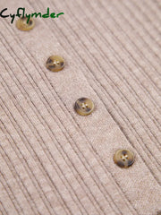 Cyflymder - Gabrielle Button Down Short Sweater Dress Dresses