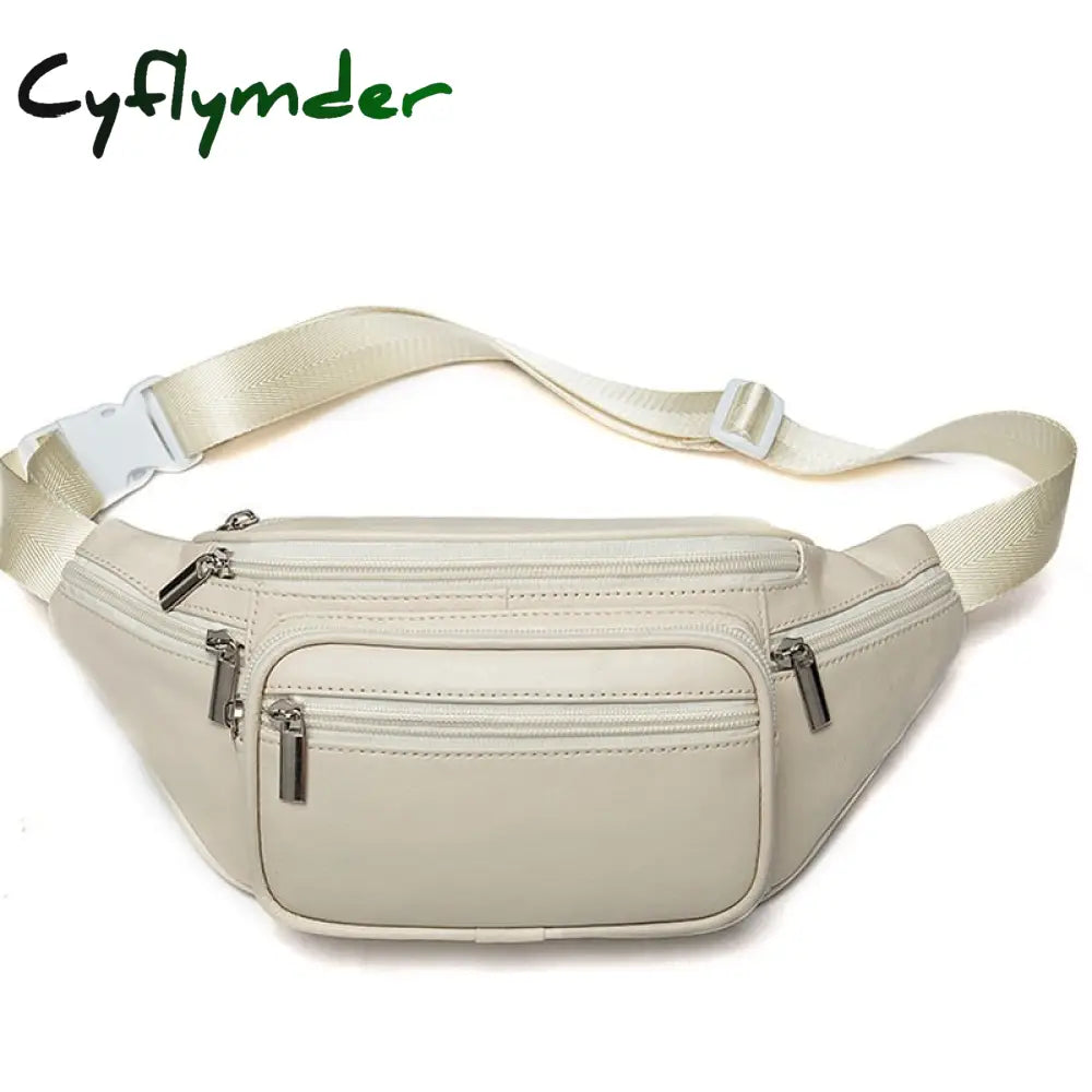 Cyflymder Genuine Leather Belt Bag Women’s Waist Bags For Women Fanny Pack Female Woman Phone Bumbag