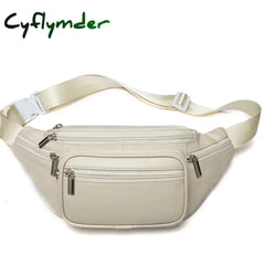 Cyflymder Genuine Leather Belt Bag Women’s Waist Bags For Women Fanny Pack Female Woman Phone Bumbag