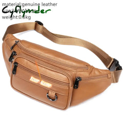 Cyflymder Genuine Leather Belt Bag Women’s Waist Bags For Women Fanny Pack Female Woman Phone