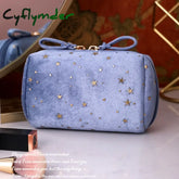 Cyflymder Girl Velvet Makeup Bag Organizer Soft Girl Lipstick Storage Bag Women Toiletry Beauty Make Up Case Pouch