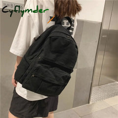 Cyflymder Girl Women Backpack School Bag Women’s Student Fashion Canvas Teenager Daypack Teenage