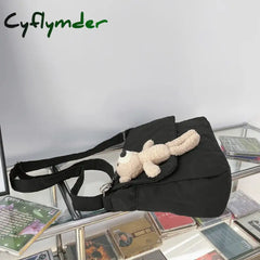 Cyflymder Girls Fashion Messenger Bag Casual Cute Bookbag Make Up College Shoulder Schoolbag Kawaii