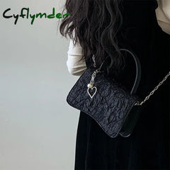 Cyflymder Girly Cute Crossbody Bags Women Butterfly Heart Female Shoulder Bag With Chain Womens