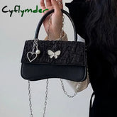Cyflymder Girly Cute Crossbody Bags Women Butterfly Heart Female Shoulder Bag With Chain Womens