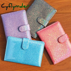 Cyflymder Glossy Buckle Passport Cover For Women Men Travel Document Organizer Credit Cards Case