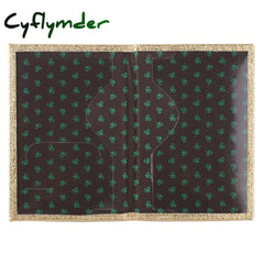 Cyflymder Glossy Buckle Passport Cover For Women Men Travel Document Organizer Credit Cards Case
