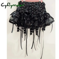 Cyflymder Gothic Clothes Y2k Clothes Y2k Fashion Punk Short Skirts Gothic Short Skirts Harajuku Short Skirts Unique Y2k