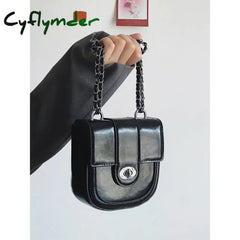 Cyflymder Gothic Messenger Bag Trendyol Spring Designer Shoulder For Women Solid Colour Pu Leather