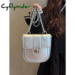 Cyflymder Gothic Messenger Bag Trendyol Spring Designer Shoulder For Women Solid Colour Pu Leather