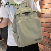 Cyflymder Green Women’s School Bag For Teenage Girls High Quality Nylon Backpack Ladies Large