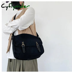 Cyflymder Handbags Women Bags Designer Japanese Tooling Shoulder Bag Female Student Korean Tide