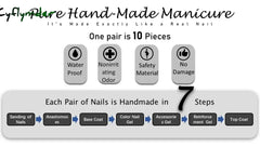 Cyflymder Handmade Y2k Press on Nails Short Korean Cat Eye Reusable Adhesive False Nails with Charm Artifical Nail Tips