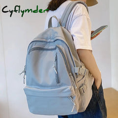 Cyflymder Harajuku Girl Fashion Waterproof Bag Women Kawaii Trendy College Student Backpack Lady