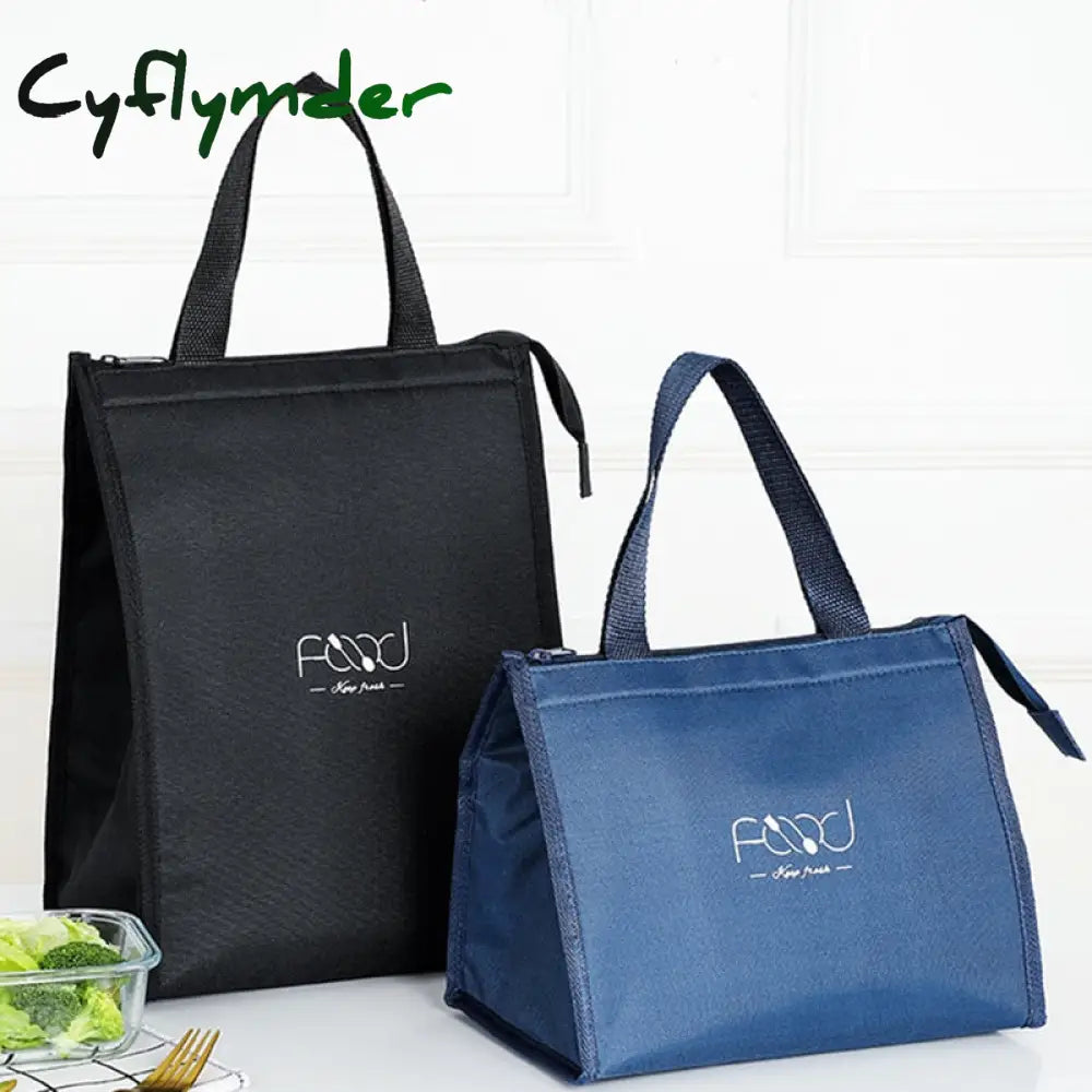 Cyflymder High-Capacity Portable Insulated Lunch Bag Women Kid Picnic Work Travel Food Thermal