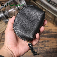 Cyflymder High Grade Real Leather Coin Purse Men’s Fashion Key Bag Women Luxury Small Wallet Bank Card Bluetooth