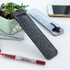 Cyflymder High Quality Small Felt Pen Pouch Holder Single Hole Roller Ballpoint Fountain Pens